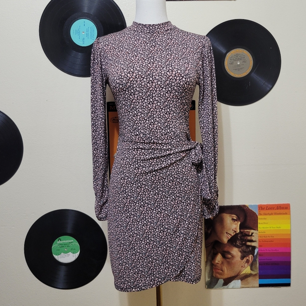 Lush | Floral Wrap Style Mini Dress